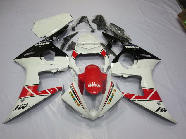 2005 Motul Rot & Schwarz Yamaha R6 Motorrad Verkleidung 2005 Motul Rot & Schwarz Yamaha R6 Motorrad Verkleidung