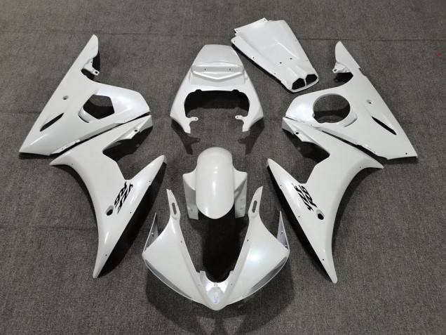 2005 Perlweiss Yamaha R6 Motorrad Verkleidung 2005 Perlweiss Yamaha R6 Motorrad Verkleidung