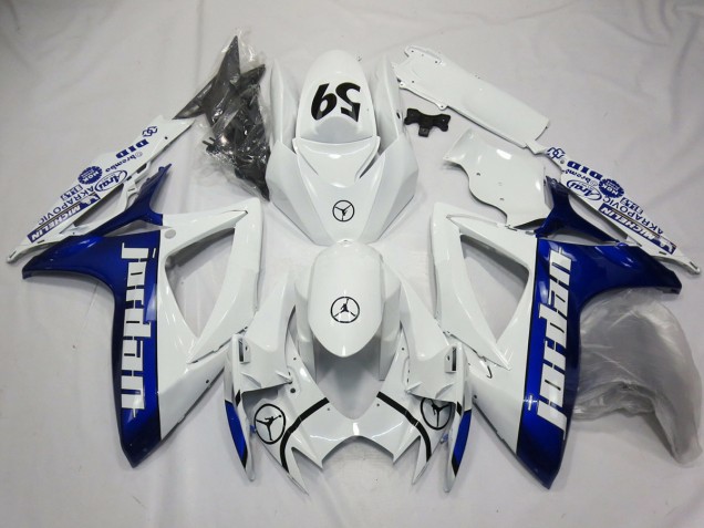 2006-2007 Blau Jordan Suzuki GSXR 600-750 Motorrad Verkleidung