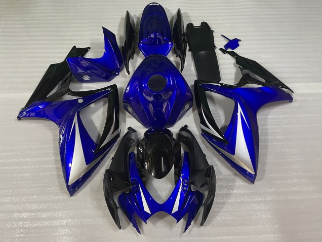 2006-2007 Blau Schwarz & Weiß Spezial Suzuki GSXR 600-750 Motorrad Verkleidung 2006-2007 Blau Schwarz & Weiß Spezial Suzuki GSXR 600-750 Motorrad Verkleidung