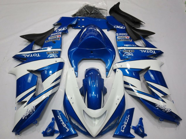 2006-2007 Blauweißer Ninja Kawasaki ZX10R Motorrad Verkleidung 2006-2007 Blauweißer Ninja Kawasaki ZX10R Motorrad Verkleidung