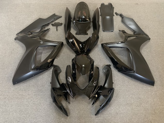 2006-2007 Glanz & Matt Schwarz Suzuki GSXR 600-750 Motorrad Verkleidung 2006-2007 Glanz & Matt Schwarz Suzuki GSXR 600-750 Motorrad Verkleidung