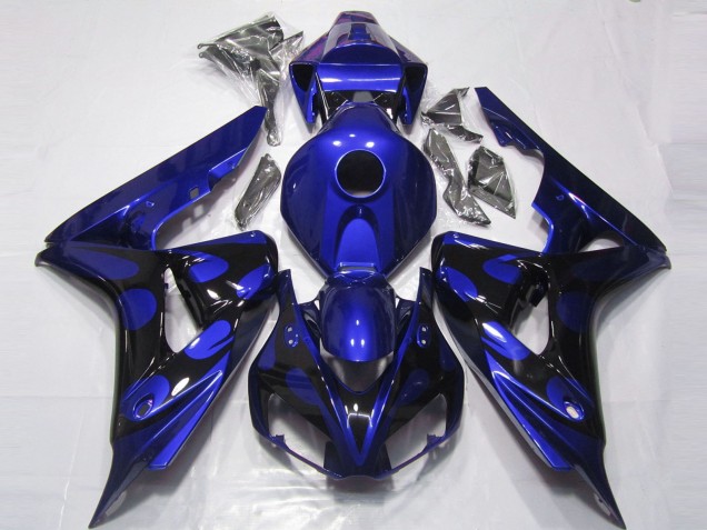 2006-2007 Glänzend Blau & Schwarz Honda CBR1000RR Motorrad Verkleidung 2006-2007 Glänzend Blau & Schwarz Honda CBR1000RR Motorrad Verkleidung
