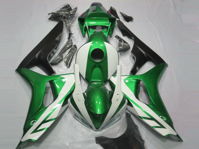 2006-2007 Glänzend Weiß & Grün Honda CBR1000RR Motorrad Verkleidung 2006-2007 Glänzend Weiß & Grün Honda CBR1000RR Motorrad Verkleidung