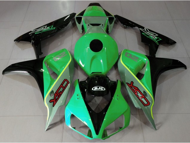 2006-2007 Glänzend Grün & Schwarz Cbr-Stil Honda CBR1000RR Motorrad Verkleidung 2006-2007 Glänzend Grün & Schwarz Cbr-Stil Honda CBR1000RR Motorrad Verkleidung