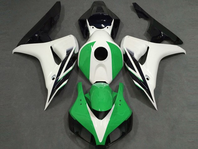 2006-2007 Glänzend Weiß Grün Schwarz Honda CBR1000RR Motorrad Verkleidung 2006-2007 Glänzend Weiß Grün Schwarz Honda CBR1000RR Motorrad Verkleidung
