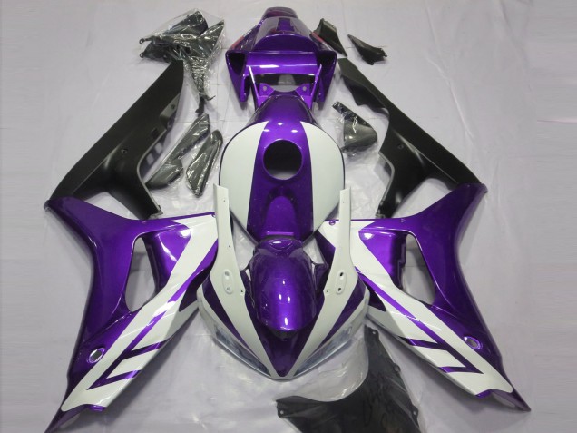 2006-2007 Glänzend Weiß & Lila Honda CBR1000RR Motorrad Verkleidung 2006-2007 Glänzend Weiß & Lila Honda CBR1000RR Motorrad Verkleidung