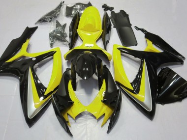 2006-2007 Glänzendes Gelb Ohne Abzeichen Suzuki GSXR 600-750 Motorrad Verkleidung