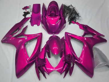 2006-2007 Glanzrosa Schlicht Suzuki GSXR 600-750 Motorrad Verkleidung