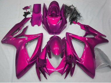 2006-2007 Glanzrosa Schlicht Suzuki GSXR 600-750 Motorrad Verkleidung