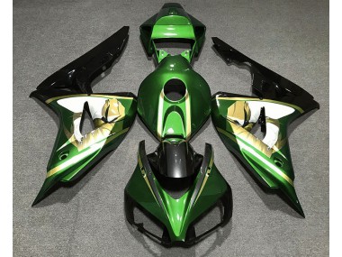 2006-2007 Grün-Gold Honda CBR1000RR Motorrad Verkleidung