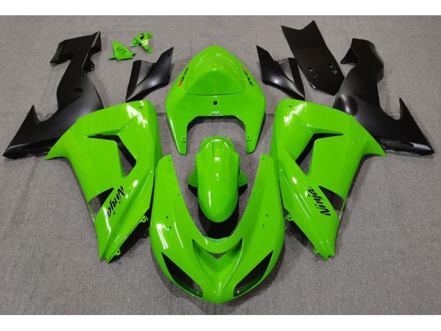 2006-2007 Grün Kawasaki ZX10R Motorrad Verkleidung 2006-2007 Grün Kawasaki ZX10R Motorrad Verkleidung