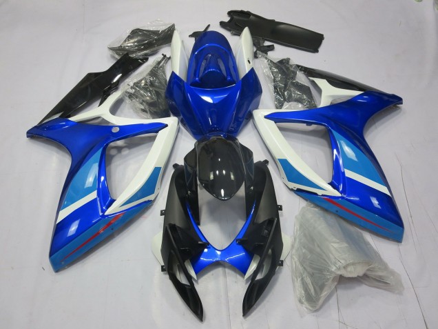 2006-2007 Hell- & Tiefes Blau Suzuki GSXR 600-750 Motorrad Verkleidung 2006-2007 Hell- & Tiefes Blau Suzuki GSXR 600-750 Motorrad Verkleidung