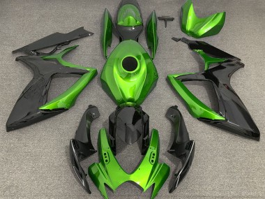 2006-2007 Hellgrün & Schwarz Suzuki GSXR 600-750 Motorrad Verkleidung