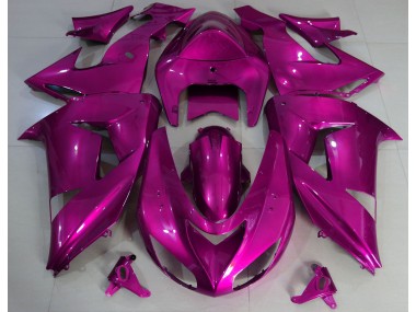 2006-2007 Hot Pink Schlicht Kawasaki ZX10R Motorrad Verkleidung