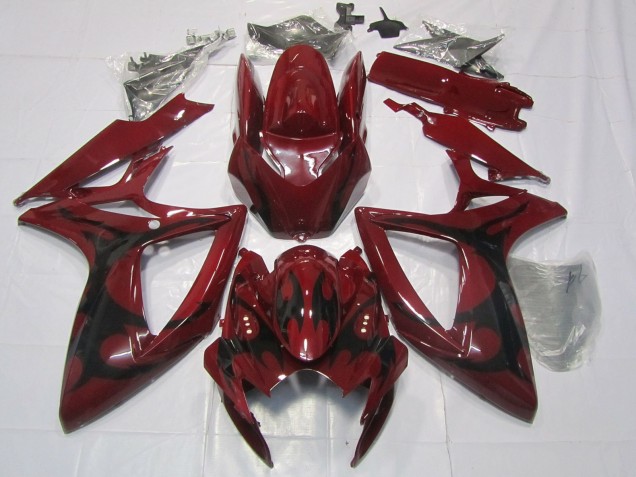 2006-2007 Kastanienbraun Rot Suzuki GSXR 600-750 Motorrad Verkleidung 2006-2007 Kastanienbraun Rot Suzuki GSXR 600-750 Motorrad Verkleidung