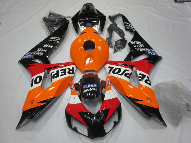 2006-2007 Leuchtend Repsol Stil Honda CBR1000RR Motorrad Verkleidung