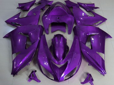 2006-2007 Lila Schlicht Kawasaki ZX10R Motorrad Verkleidung