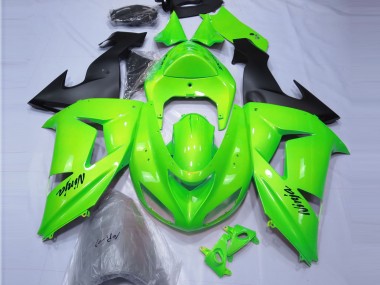 2006-2007 Limettengrün Kawasaki ZX10R Motorrad Verkleidung