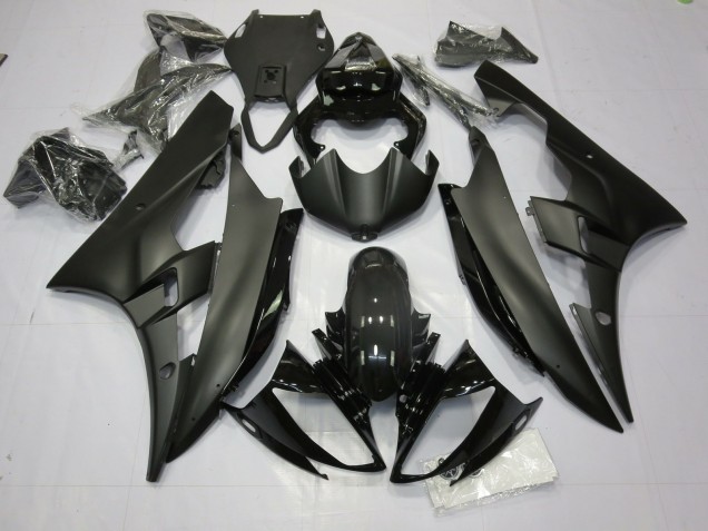 2006-2007 Matt & Glänzend Schwarz Yamaha R6 Motorrad Verkleidung 2006-2007 Matt & Glänzend Schwarz Yamaha R6 Motorrad Verkleidung