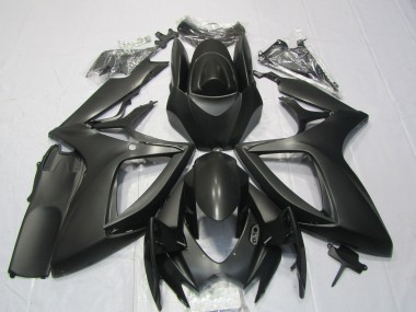 2006-2007 Matt Schwarz Suzuki GSXR 600-750 Motorrad Verkleidung