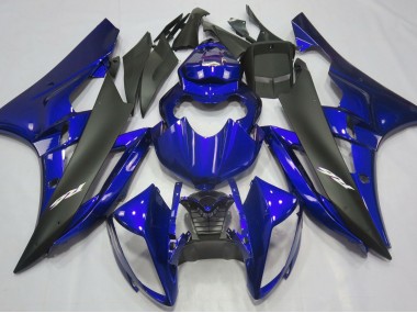 2006-2007 Metallic Blau & Schwarz Yamaha R6 Motorrad Verkleidung