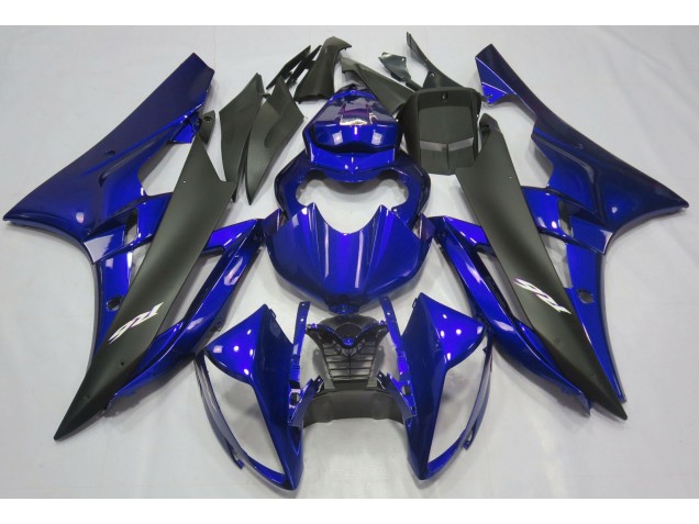2006-2007 Metallic Blau & Schwarz Yamaha R6 Motorrad Verkleidung 2006-2007 Metallic Blau & Schwarz Yamaha R6 Motorrad Verkleidung