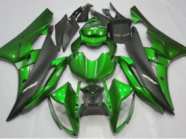 2006-2007 Metallic Grün & Schwarz Yamaha R6 Motorrad Verkleidung