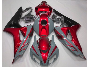 2006-2007 Nardo Grau & Rot Honda CBR1000RR Motorrad Verkleidung