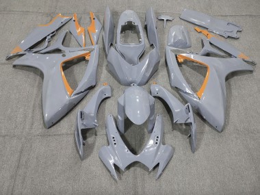 2006-2007 Nardo & Orangefarbener Rand Suzuki GSXR 600-750 Motorrad Verkleidung