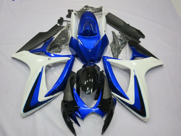 2006-2007 OEM Stil Weiß Blau Suzuki GSXR 600-750 Motorrad Verkleidung 2006-2007 OEM Stil Weiß Blau Suzuki GSXR 600-750 Motorrad Verkleidung