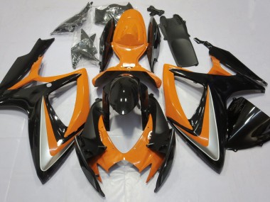 2006-2007 Orange Glänzend Ohne Abzeichen Suzuki GSXR 600-750 Motorrad Verkleidung
