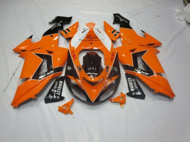 2006-2007 Orange-Schwarz Kawasaki ZX10R Motorrad Verkleidung