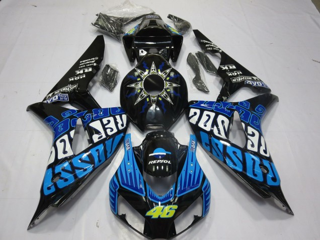 2006-2007 Rossi Blau Glänzend Honda CBR1000RR Motorrad Verkleidung 2006-2007 Rossi Blau Glänzend Honda CBR1000RR Motorrad Verkleidung