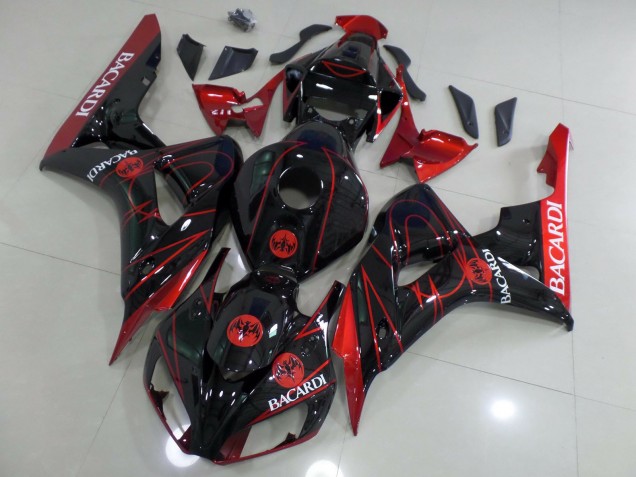 2006-2007 Rot Bacardi Honda CBR1000RR Motorrad Verkleidung 2006-2007 Rot Bacardi Honda CBR1000RR Motorrad Verkleidung