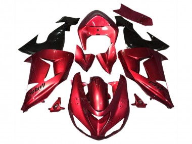 2006-2007 Rot Glänzend Kawasaki ZX10R Motorrad Verkleidung