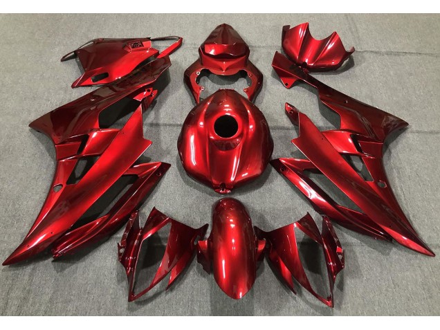 2006-2007 Rot Glänzend Yamaha R6 Motorrad Verkleidung 2006-2007 Rot Glänzend Yamaha R6 Motorrad Verkleidung