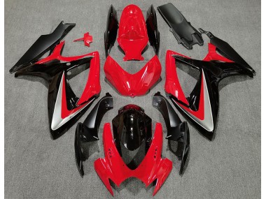 2006-2007 Rot Schwarz OEM-Stil Suzuki GSXR 600-750 Motorrad Verkleidung