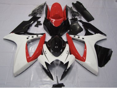 2006-2007 Rot Stern Suzuki GSXR 600-750 Motorrad Verkleidung