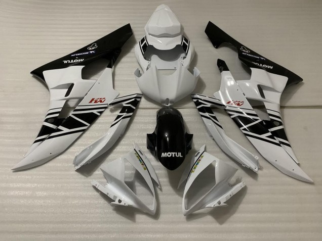 2006-2007 Weiß Schwarz Design Yamaha R6 Motorrad Verkleidung 2006-2007 Weiß Schwarz Design Yamaha R6 Motorrad Verkleidung