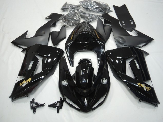 2006-2007 Schwarz Glänzend Kawasaki ZX10R Motorrad Verkleidung 2006-2007 Schwarz Glänzend Kawasaki ZX10R Motorrad Verkleidung