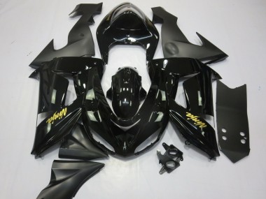2006-2007 Schwarz & Gold Kawasaki ZX10R Motorrad Verkleidung