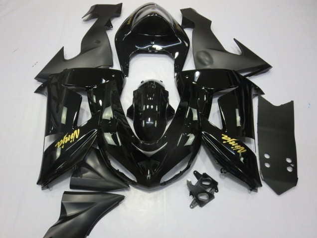2006-2007 Schwarz & Gold Kawasaki ZX10R Motorrad Verkleidung 2006-2007 Schwarz & Gold Kawasaki ZX10R Motorrad Verkleidung