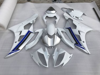 2006-2007 Silber & Blau Yamaha R6 Motorrad Verkleidung