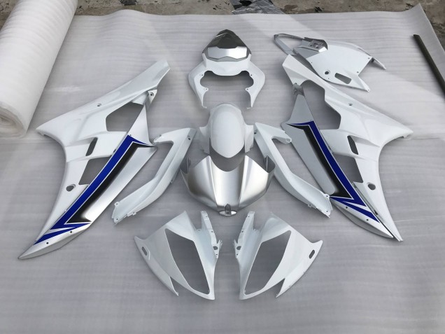 2006-2007 Silber & Blau Yamaha R6 Motorrad Verkleidung 2006-2007 Silber & Blau Yamaha R6 Motorrad Verkleidung