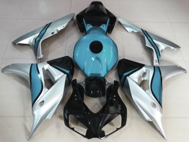 2006-2007 Silber & Hellblau Kundenspezifisch Honda CBR1000RR Motorrad Verkleidung