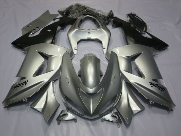2006-2007 Silber Kawasaki ZX10R Motorrad Verkleidung 2006-2007 Silber Kawasaki ZX10R Motorrad Verkleidung