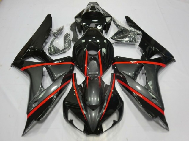 2006-2007 Silber & Schwarz Honda CBR1000RR Motorrad Verkleidung 2006-2007 Silber & Schwarz Honda CBR1000RR Motorrad Verkleidung