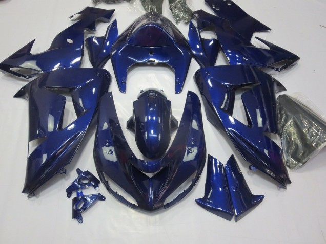 2006-2007 Tiefes Blau Kawasaki ZX10R Motorrad Verkleidung 2006-2007 Tiefes Blau Kawasaki ZX10R Motorrad Verkleidung