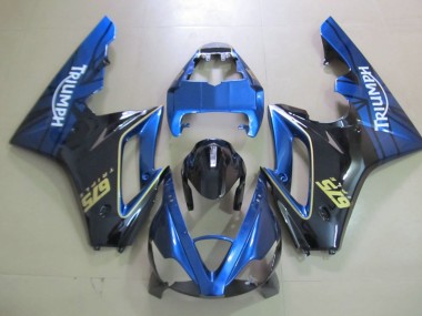 2006-2008 Blau & Schwarz Triumph Daytona 675 Motorrad Verkleidung
